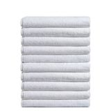 Mira Home 10 lu Otel Banyo Havlusu %100 Pamuklu 90X150 Cm Beyaz 20/2 Ring 650 Gr