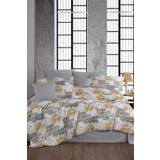 Mira Home 100x100 cm Pamuklu Serra Gri Çift Kişilik Ranforce Nevresim Takımı