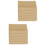 Mira Home 10'lu Otel Ayak Havlusu Bukle Ayak İzli 50x70 Cm 250 Gr Pamuk Polyester Kahve
