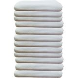Mira Home 12'li Boya Tutmayan Mikrofiber El Yüz Spor Kuaför Havlusu 50X90 cm - 50 x 90 cm - Beyaz