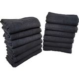 Mira Home 12'li Paket 50x90 cm Boya Tutmayan Mikrofiber El Havlusu Antibakteriyel ve Hızlı Kuruyan - 50 x 90 cm - Çok Renkli
