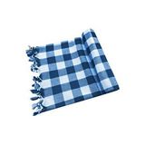 Mira Home 150x150 Cm Kareli Yer Sofra Bezi Piknik Masa Örtüsü Saçaklı