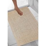 Mira Home 2 Li Ayak İzli Banyo Ayak Havlusu %100 Pamuklu Renkli 50x70 Cm Menom Kahve Çok Renkli