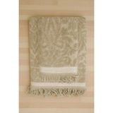 Mira Home 2 Parça Jakarlı Banyo Havlu Takımı %100 Pamuklu 90X150 cm Arden Bej - Standart - Çok Renkli