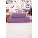 Mira Home 2 Parça Kadın / Erkek Banyo Duş Hamam Havlu Seti 90 x 150 cm Pamuklu - Mor