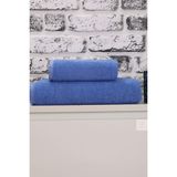 Mira Home 2 Parça Kadın / Erkek Banyo Duş Hamam Havlu Seti 90X150 cm Pamuklu - Mavi - 90 x 150 cm