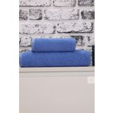 Mira Home 2 Parça Kadın/Erkek Banyo Duş Hamam Havlu Seti 90x150 Cm%100 Pamuklu Mavi