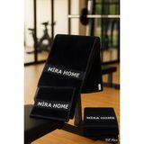 Mira Home 3 Lü Spor Fitness Havlusu 30X100 %100 Pamuklu - 30 x 100 cm - Siyah - Beyaz