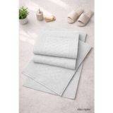 Mira Home 3lü Pamuklu Ayak Havlusu Seti Kabartma Desenli 50x70 Cm Açık Gri