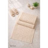 Mira Home 3lü Pamuklu Ayak Havlusu Seti Kabartma Desenli 50x70 Cm Bej