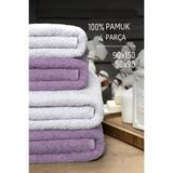 Mira Home 4 Lü Banyo Havlusu Takımı Soft Büyük Havlulu Pamuklu Havlu Seti 90X150 cm Beyaz - 90 x 150 cm - Mor
