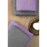 Mira Home 4 Lü Banyo Havlusu Takımı Soft Büyük Havlulu Pamuklu Havlu Seti 90X150 cm Gri - 90 x 150 cm - Mor