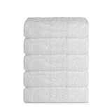 Mira Home 5 li El Yüz Otel Havlusu 50x90 Cm Beyaz 16/1 Aksoft 225 Gr