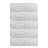 Mira Home 5 li Otel Ayak Havlusu Bukle Ayak İzli 50x70 Cm Beyaz 20/2 Ring 250 Gr