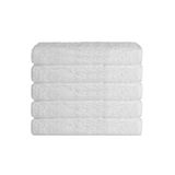 Mira Home 5 li Otel Banyo Havlusu %100 Pamuklu 70X150 Cm Beyaz 16/1 Aksoft 480 Gr