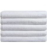 Mira Home 5 Li Otel Banyo Havlusu %100 Pamuklu 70x150 Cm Beyaz 20/2 Ring 500 Gr - 70 x 150 cm
