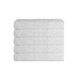 Mira Home 5 li Otel Banyo Havlusu %100 Pamuklu 90X150 Cm Beyaz 16/1 Aksoft 610 Gr