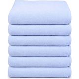 Mira Home 6 Lı Otel El Yüz Havlusu Pamuklu Beyaz 50X85 cm Newcotton - Çok Renkli