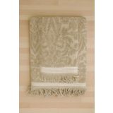 Mira Home Arden Bej %100 Pamuklu 90x150 cm 2 Parça Jakarlı Banyo Havlu Takımı