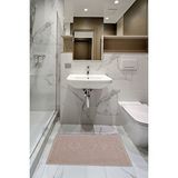 Mira Home Ayak İzli Banyo Havlusu % 100 Pamuk Yumuşak Ayak Havlusu 50x70 Cm Beyaz