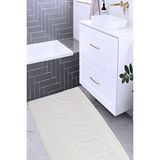Mira Home Banyo Ayak Havlusu % 100 Pamuk Desenli 50x70 Cm Soft Beyaz