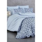 Mira Home Çift Kişilik Nevresim Takımı Pamuklu Mavi Düş Çiçekleri - Çok Renkli - 240 x 260 cm