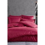 Mira Home Çift Kişilik Su Yollu Saten Nevresim Takımı Polycotton Bordo