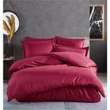 Mira Home Çift Kişilik Su Yollu Saten Polycotton Nevresim Takımı - Bordo - 200 x 220 cm