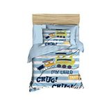 Mira Home Dijital Baskılı 3d Pamuklu Yenidoğan Bebek Nevresim Takımı My Little Train Çok Renkli