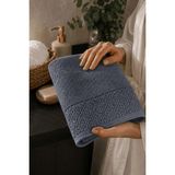 Mira Home El Yüz Havlusu 50X90 cm %100 Pamuk Kısmi Kadife Quadro Indigo - Çok Renkli - Standart