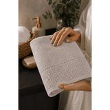 Mira Home El Yüz Havlusu 50X90 cm %100 Pamuk Kısmi Kadife Quadro Taş - Çok Renkli - Standart