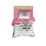 Mira Home Enjoy Music Dijital Baskılı 3D Pamuklu Yenidoğan Bebek Nevresim Takımı