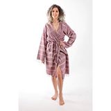 Mira Home Kapüşonlu Kadın / Erkek Peştemal Bornoz Soft %100 Pamuklu Natural - Bordo