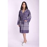 Mira Home Kapüşonlu Kadın / Erkek Peştemal Bornoz Soft %100 Pamuklu Natural Çok Renkli