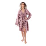 Mira Home Kapüşonlu Kadın/Erkek Peştemal Bornoz Soft%100 Pamuklu Natural Unisex (Bordo, L)
