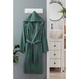 Mira Home Kapüşonlu Unisex Banyo Bornozu %100 Soft Pamuklu Yeşil - 2XL