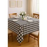 Mira Home Kareli Masa Örtüsü Sofra Bezi 160x220 Cm Rustik Siyah Çok Renkli