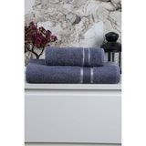 Mira Home Pamuklu 2 Parça Banyo Duş Hamam Havlu Seti 90 x 150 cm - Antrasit