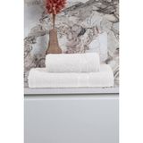 Mira Home Pamuklu 2 Parça Banyo Duş Hamam Havlu Seti 90 x 150 cm - Beyaz