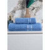 Mira Home Pamuklu 2 Parça Banyo Duş Hamam Havlu Seti 90 x 150 cm - Mavi