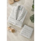 Mira Home Soft Elegance Banyo Tek Kişilik Bornoz Takımı Pamuklu