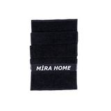 Mira Home Spor Havlusu Fitness Yumuşak Sporcu Havlu %100 Pamuklu 30x100 Cm Siyah