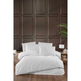 Mira Home Stripe Saten Line Çift Kişilik Nevresim Takımı Beyaz - Çok Renkli - 100 x 100 cm