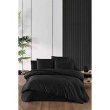 Mira Home Stripe Saten Line Çift Kişilik Nevresim Takımı Siyah - Çok Renkli - 100 x 100 cm