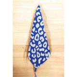 Mira Home Wild Blue 90X150 cm Desenli Mavi-Beyaz %100 Pamuklu Banyo Havlusu - Standart - Çok Renkli