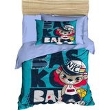 Mira Home Yenidoğan Erkek Bebek Nevresim Takımı 3D Pamuklu Nyc - 100 x 150 cm - Mavi