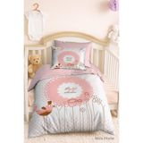 Mira Home Yenidoğan Kız Bebek Nevresim Takımı; %100 Pamuklu Baby Shower - Renkli - 100 x 150 cm