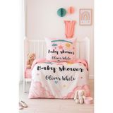 Mira Home Yenidoğan Kız Bebek Nevresim Takımı; %100 Pamuklu Baby Shower White - Renkli - 100 x 150 cm