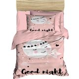 Mira Home Yenidoğan Kız Bebek Nevresim Takımı 3D Pamuklu Good Night