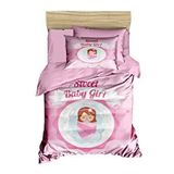 Mira Home Yenidoğan Kız Bebek Nevresim Takımı 3D Pamuklu Sweet Baby Girl